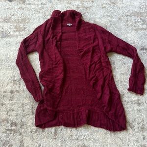 Maroon used woman’s small Cardigan